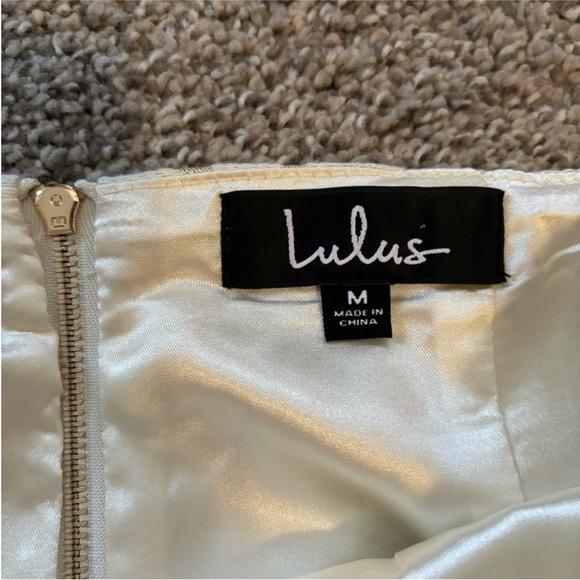 LULUS So Popular Cream and Gold Leopard Print Mini Skirt - Picture 6 of 9